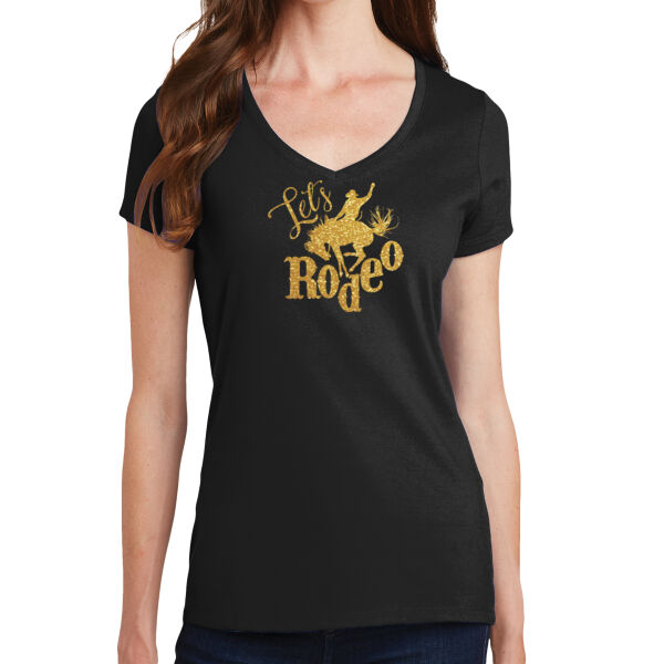 Let's Rodeo Ladies Glitter Tee Thumbnail